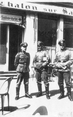 Sous-officiers allemands à Chalon